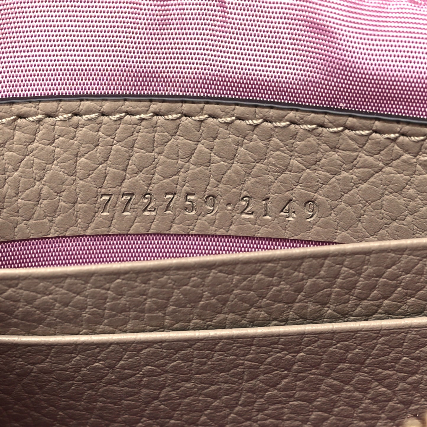 Dollar Calfskin Super Mini GG Marmont Chain Shoulder Bag Beige