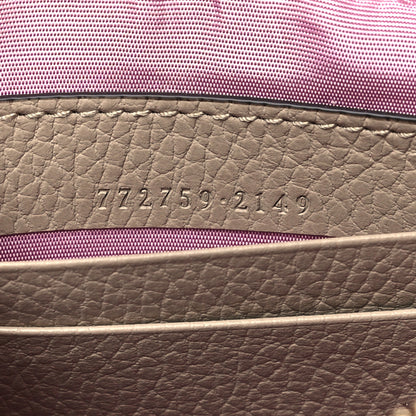 Gucci Dollar Calfskin Super Mini GG Marmont Chain Shoulder Bag Beige 7 of 10