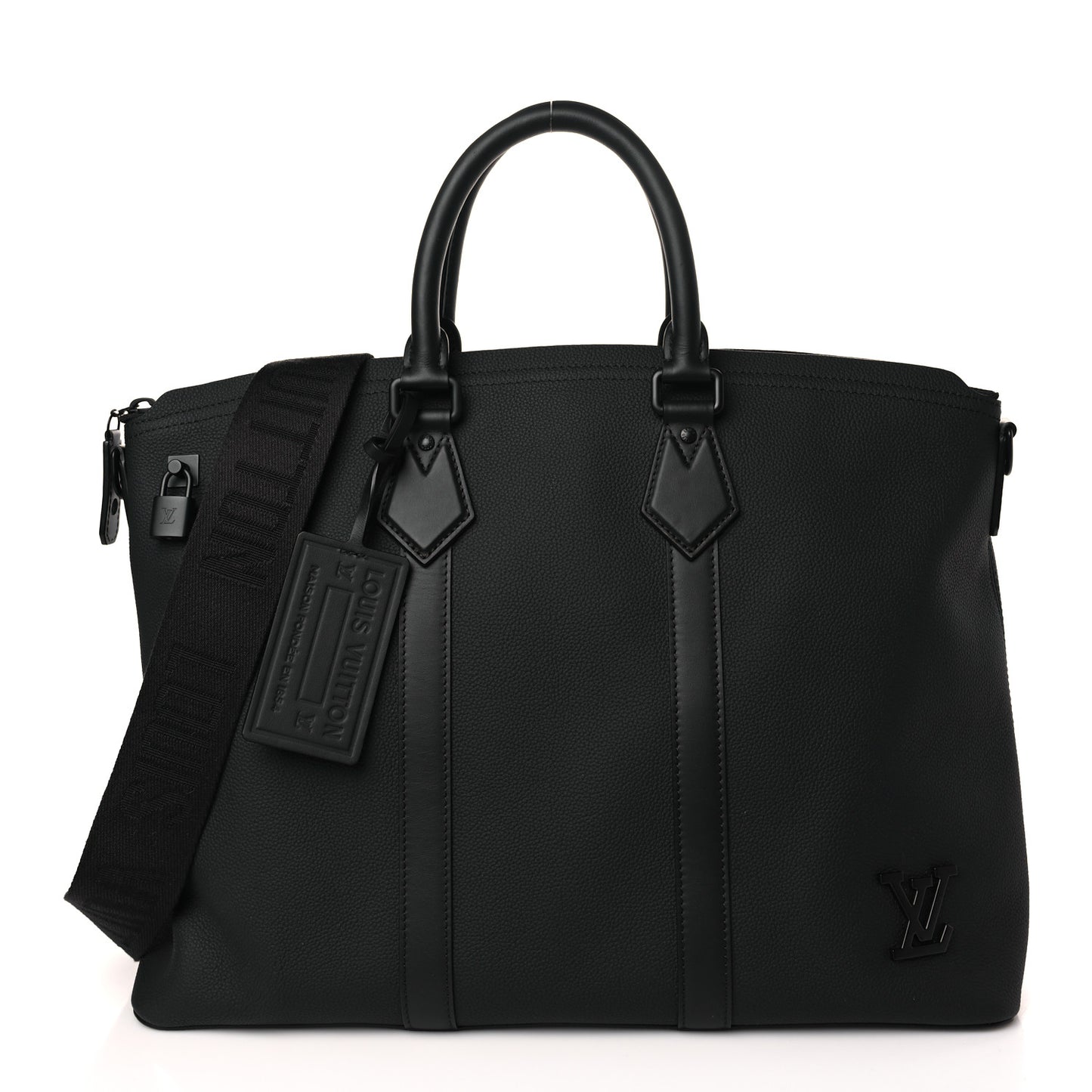 Calfskin Lockit Tote Black