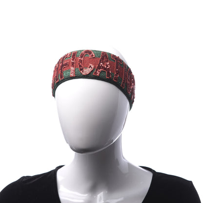 Gucci Sequin Headband Small Red Green 2 of 5