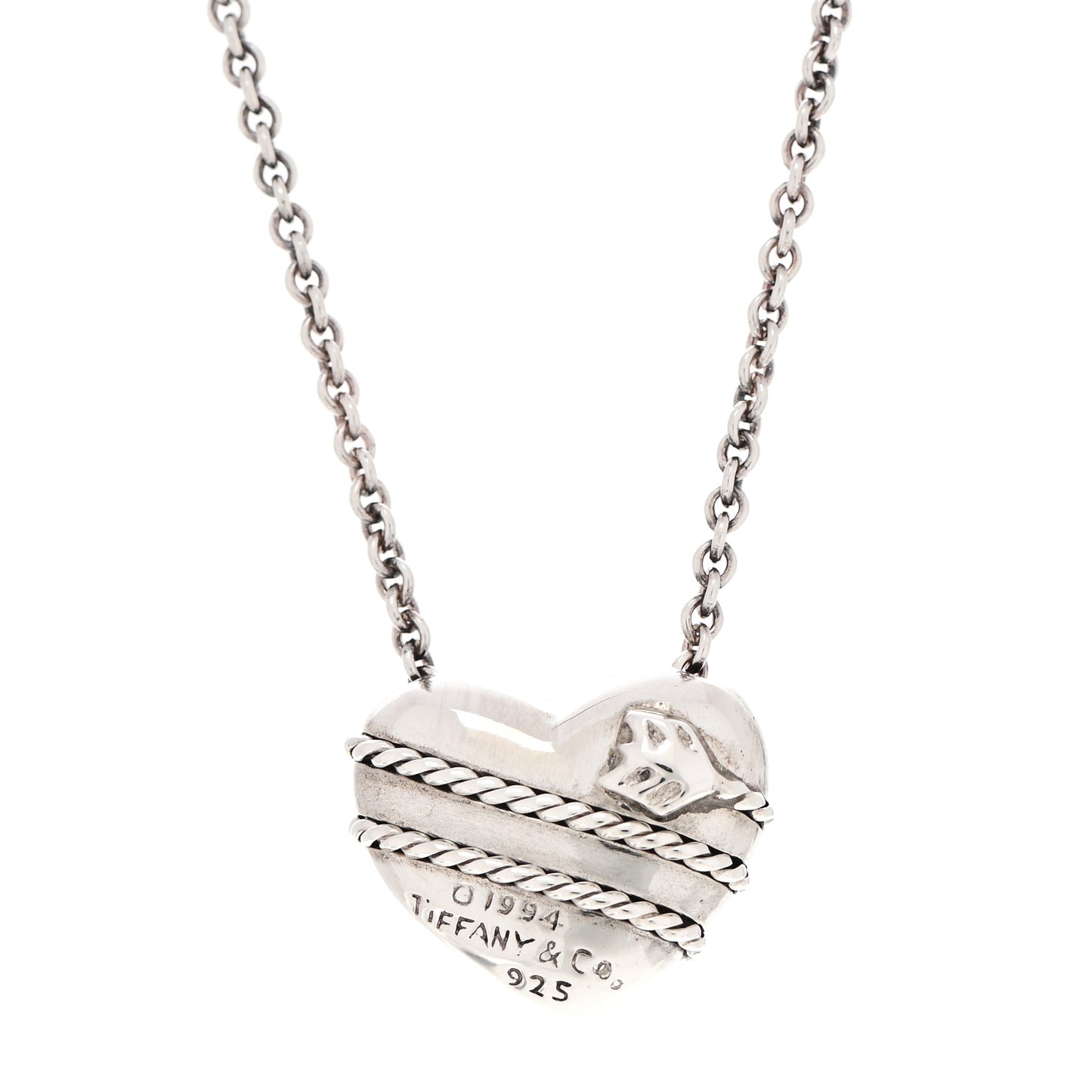 Sterling Silver Heart Arrow Pendant Necklace
