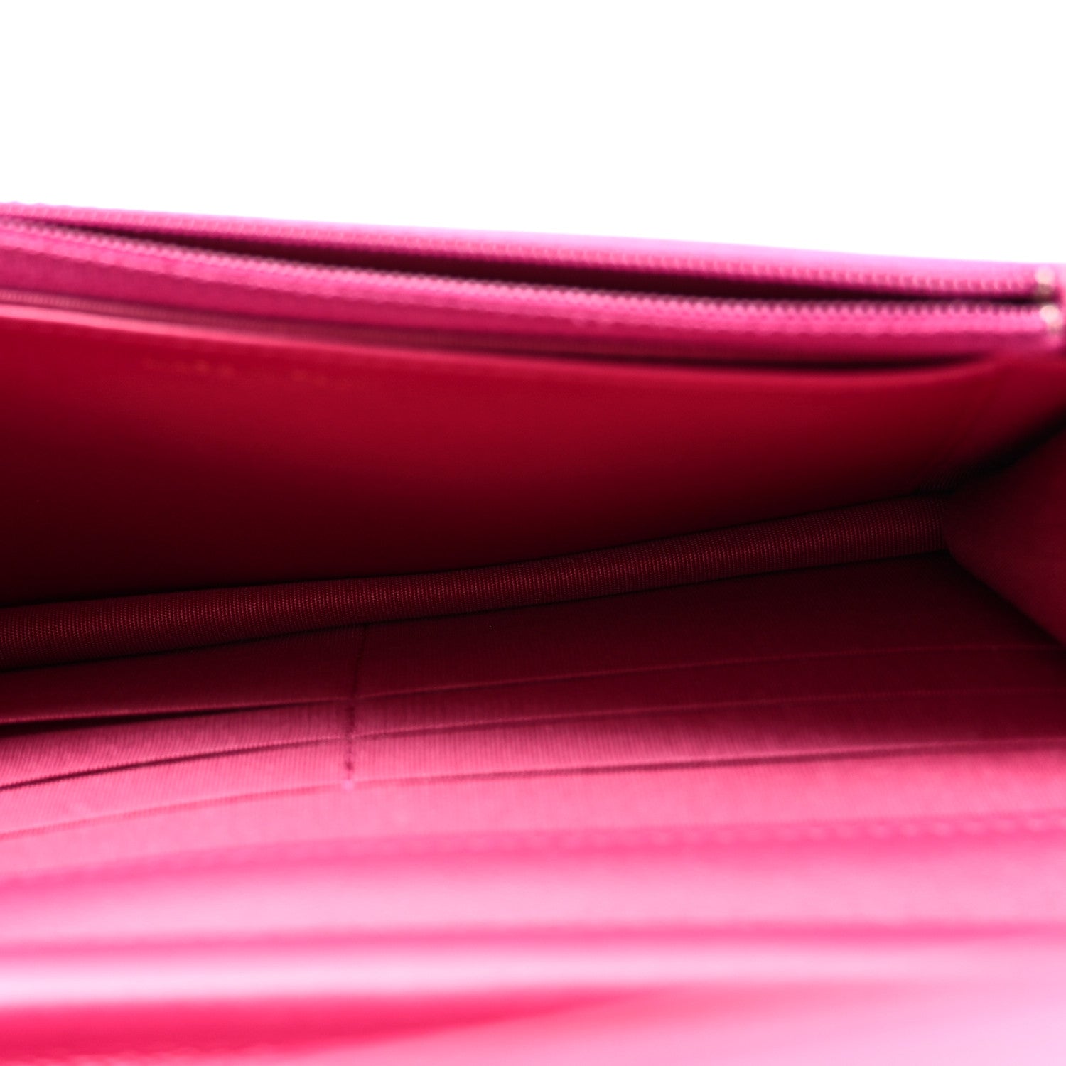 Chanel Caviar Quilted Boy Wallet On Chain WOC Fuchsia 5 of 12