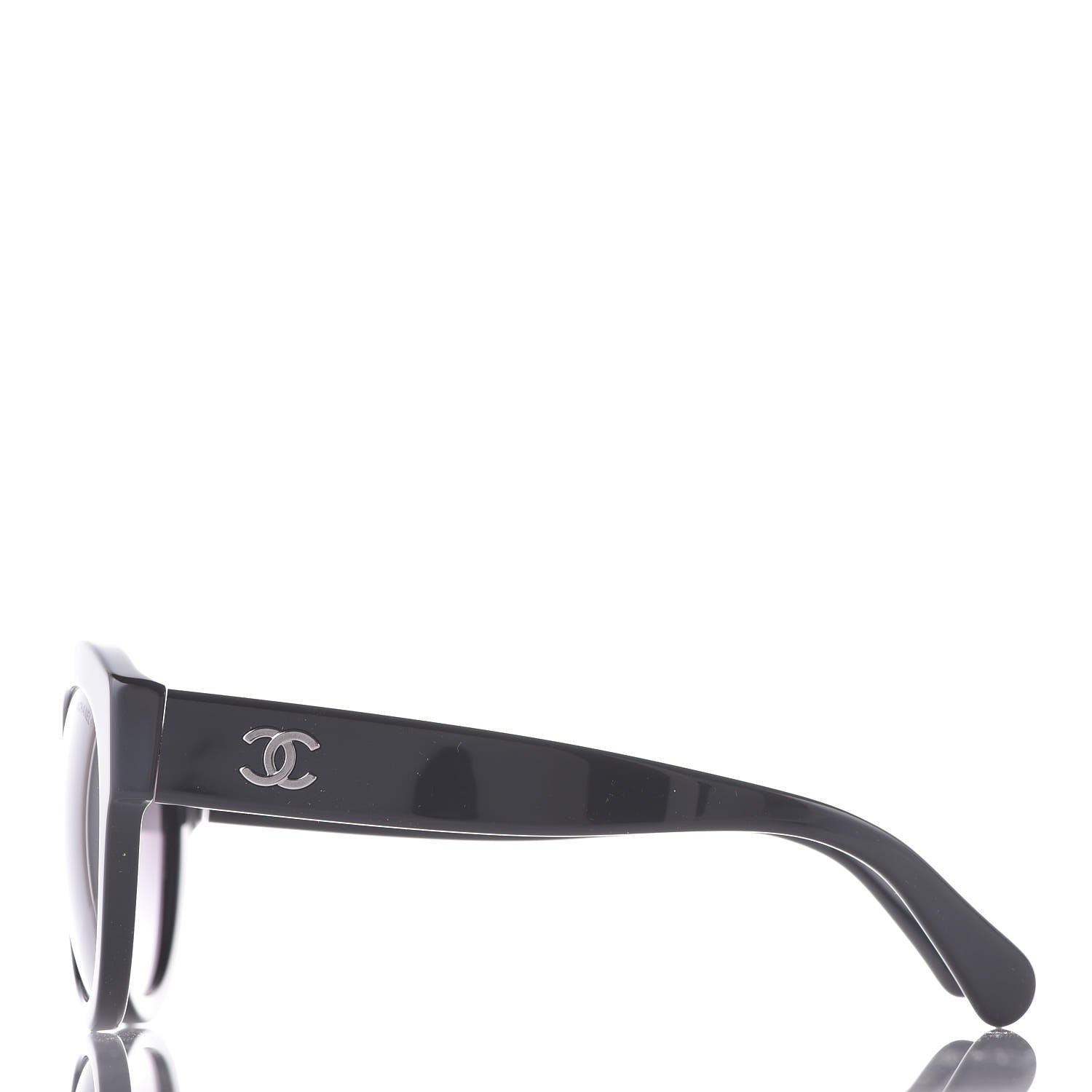 Chanel Acetate Butterfly Sunglasses 5371 Black 2 of 8