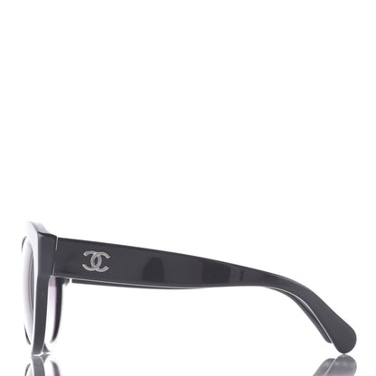 Chanel Acetate Butterfly Sunglasses 5371 Black 2 of 8