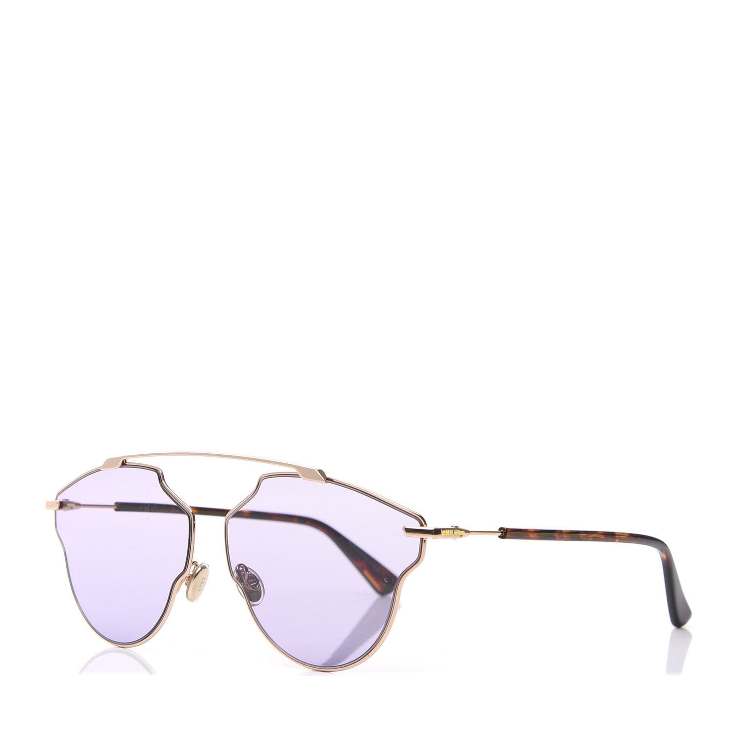 So Real Pop Sunglasses Rose Gold Purple