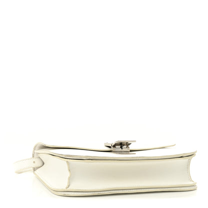 Celine Liege Calfskin Medium Classic Box Flap Bag White White 4 of 10