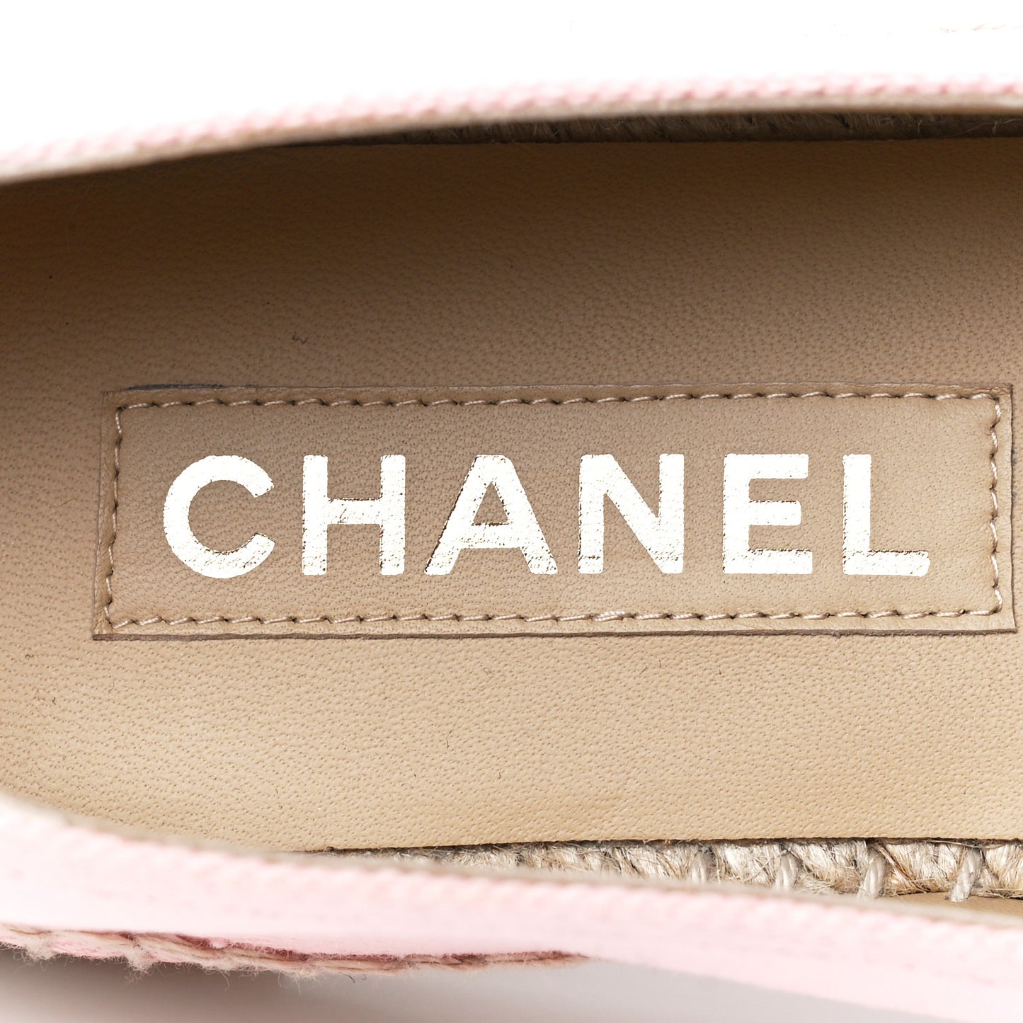 Denim Toile CC Espadrilles 39 Pink Black