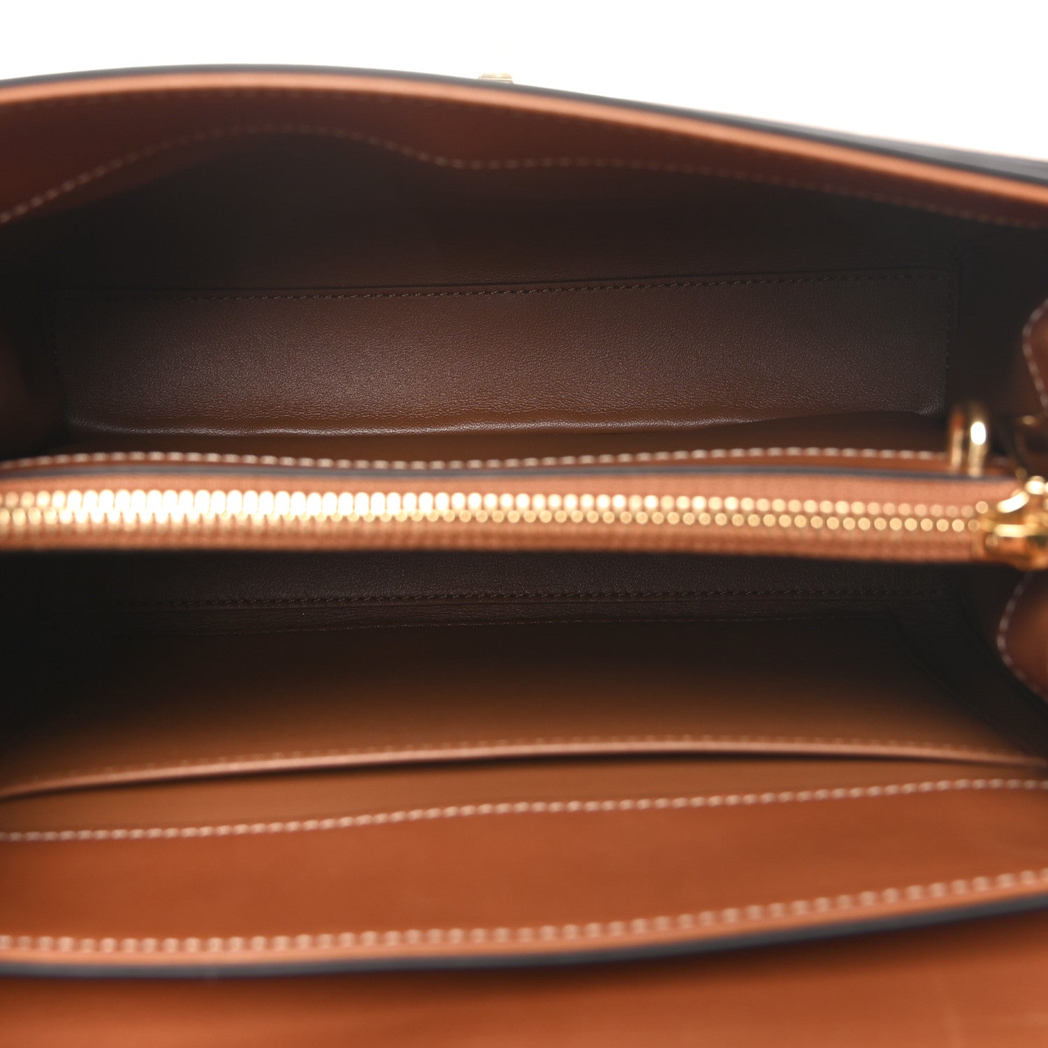 Celine Satinated Calfskin Small 16 Top Handle Bag Tan 5 of 11