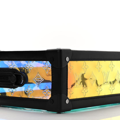 Louis Vuitton Calfskin PVC Monogram Solar Ray Soft Trunk Iridescent Prism Black 8 of 9