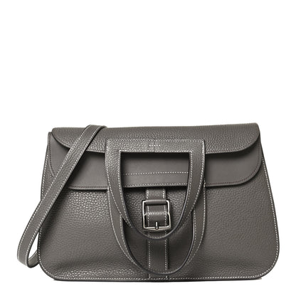Hermes Taurillon Clemence Halzan 31 GM Etain 1 of 12