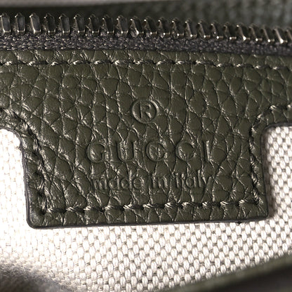 Gucci Calfskin Jumbo GG Embossed Double Buckle Medium Messenger Bag Dark Vintage Olive 6 of 11