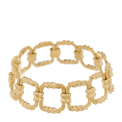 Tiffany 18K Yellow Gold Schlumberger Square Link Bracelet 2 of 5
