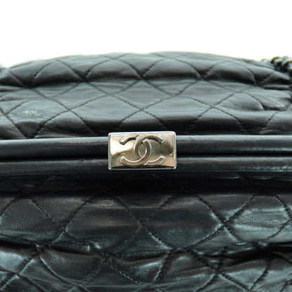 Chanel Lambskin Quilted Sharpei Frame Tote Black 5 of 9