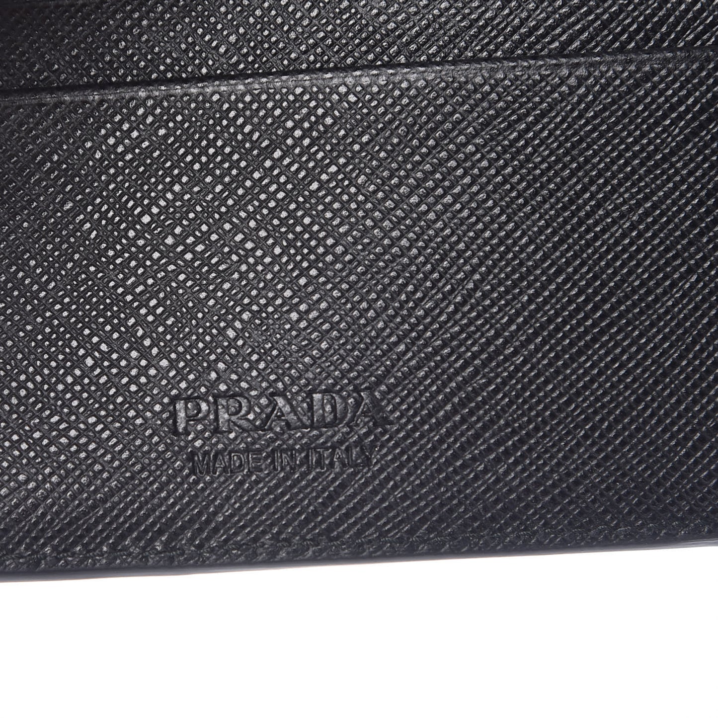 Saffiano Surf Colorblock Bi-Fold Wallet Black Talco Fuoco