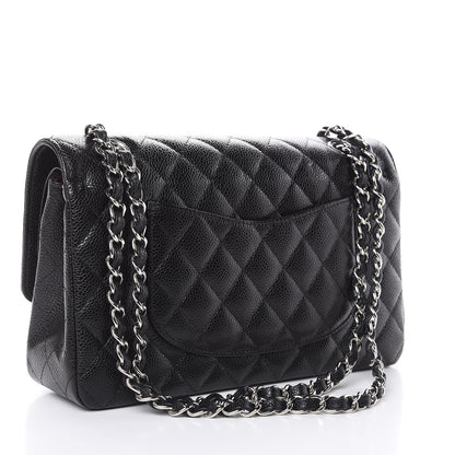 Chanel Caviar Quilted Medium Double Flap Black 3 of 10