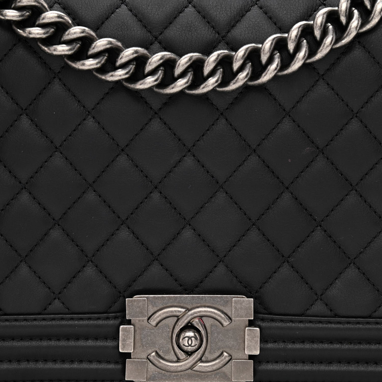 Chanel Calfskin Quilted New Medium Boy Flap Black 8 of 12