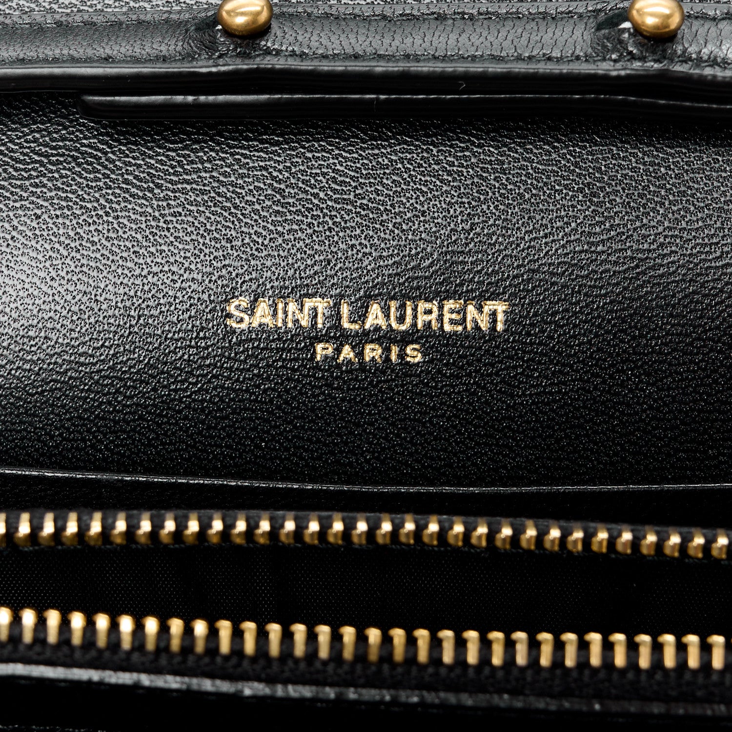 Saint Laurent Smooth Calfskin Tri-Metal Cassandre Wallet On Chain WOC Black 6 of 12
