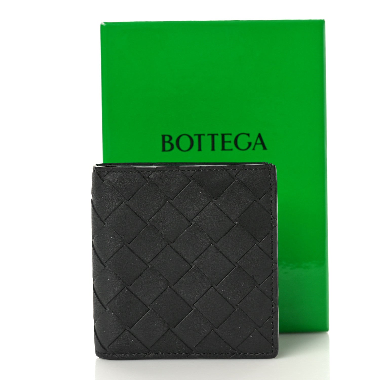 Bottega Veneta Nappa Intrecciato Medium Bi-Fold Wallet Black 7 of 8