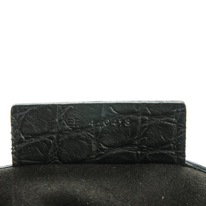 Givenchy Calfskin Crocodile Embossed Mini Lucrezia Black 7 of 7