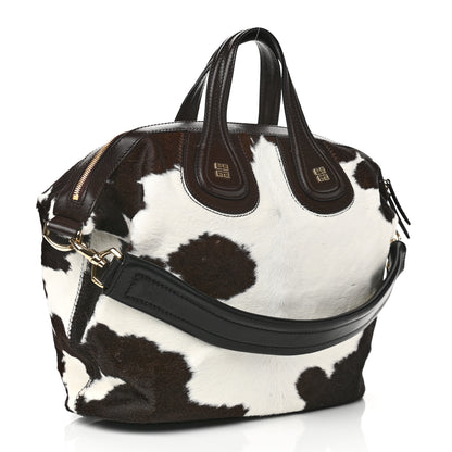 Givenchy Calf Hair Cow Print Small Nightingale Brown White 3 of 14