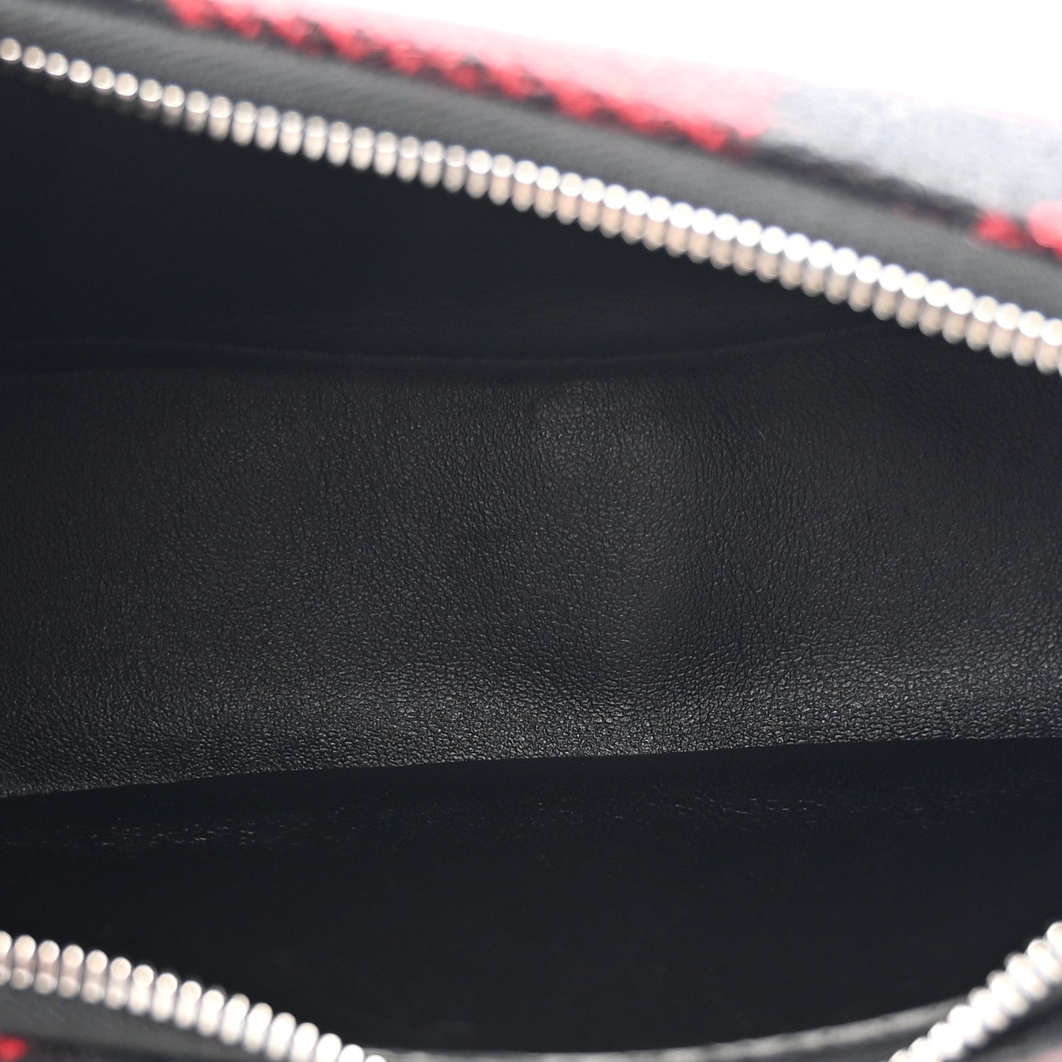 Celine Wool Tartan Medium Ava Triomphe Shoulder Bag Red Black 5 of 10