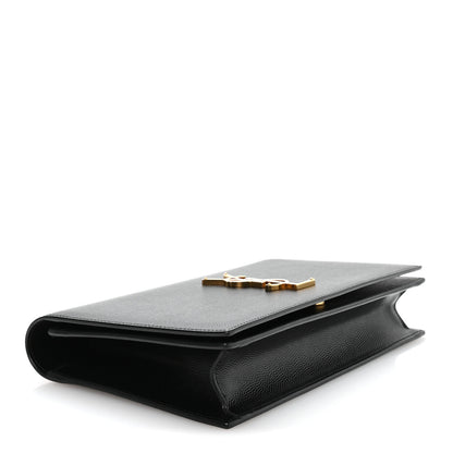 Saint Laurent Grain De Poudre Classic Monogram Kate Clutch Black 4 of 8