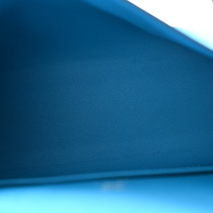 Hermes Swift Kelly Pochette Clutch Bleu Frida 5 of 10