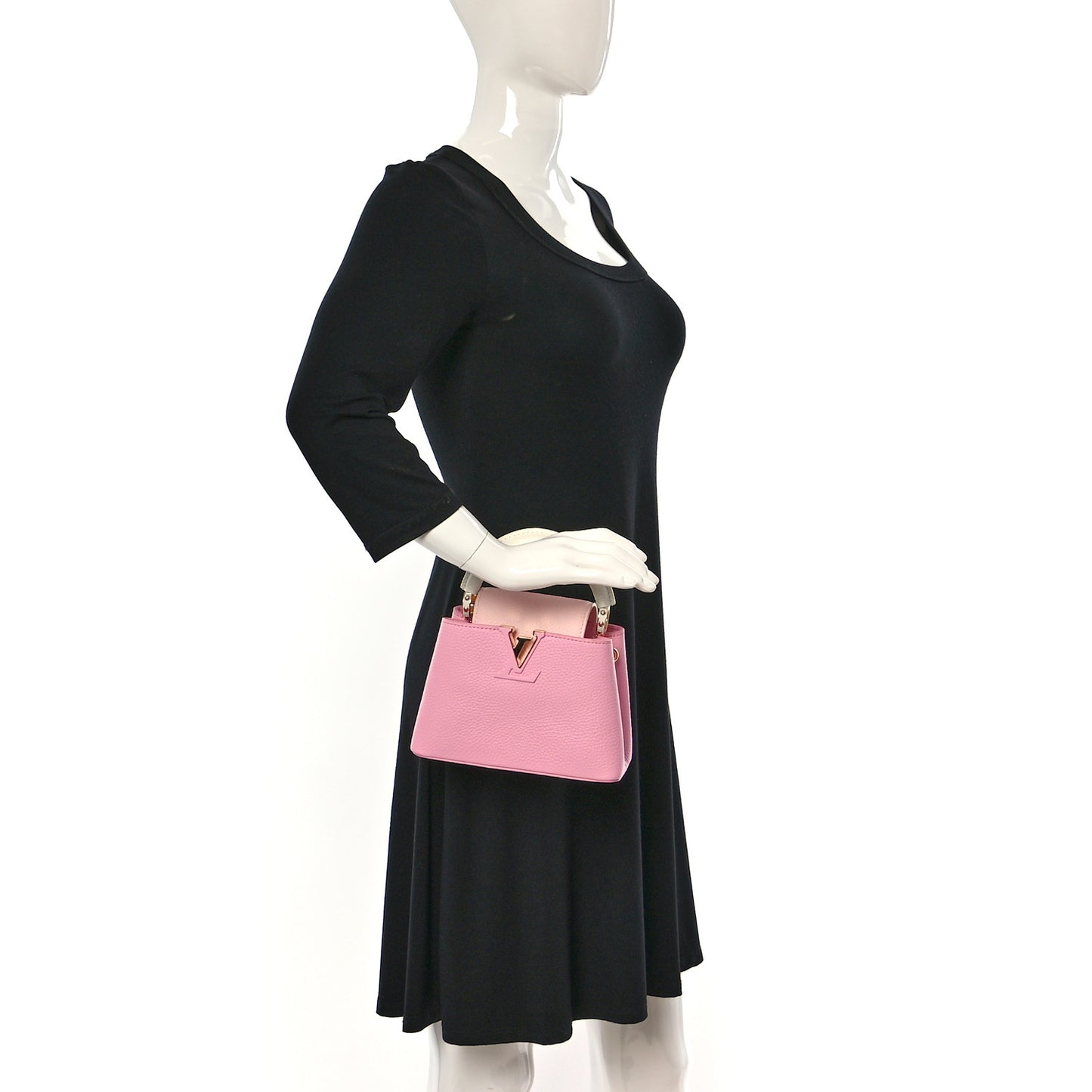 Taurillon Flower Chain Capucines Mini Candy Pink