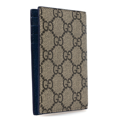 Gucci GG Supreme Monogram Bi-Color Long Card Case Beige Dark Brown 3 of 8