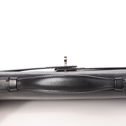 Hermes Swift Kelly Cut Clutch Pochette Black 9 of 23