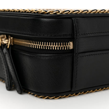 Chanel Goatskin Quilted Small CC Filigree Vanity Case Black 9 of 11