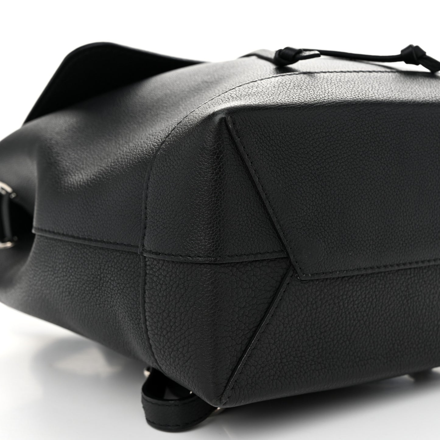 Calfskin Lockme Backpack Black