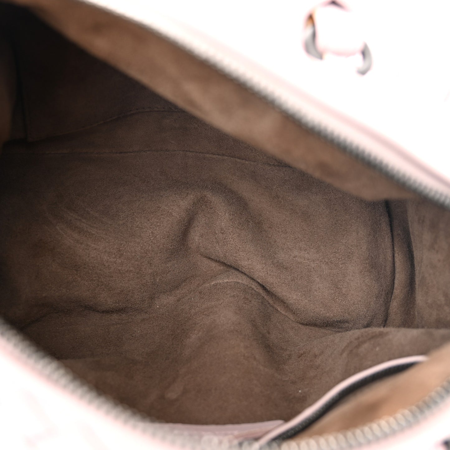 Nappa Intrecciato Top Handle Bag Antique Rose