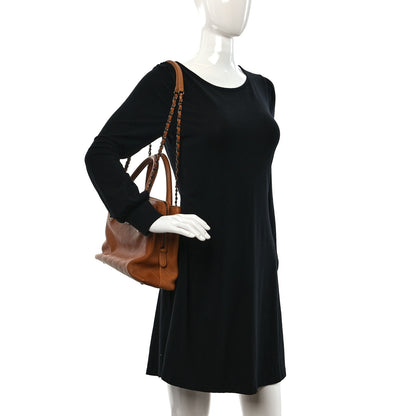 Chanel Grained Vegetal Calfskin Small Urban Shopping Tote Camel 2 of 12