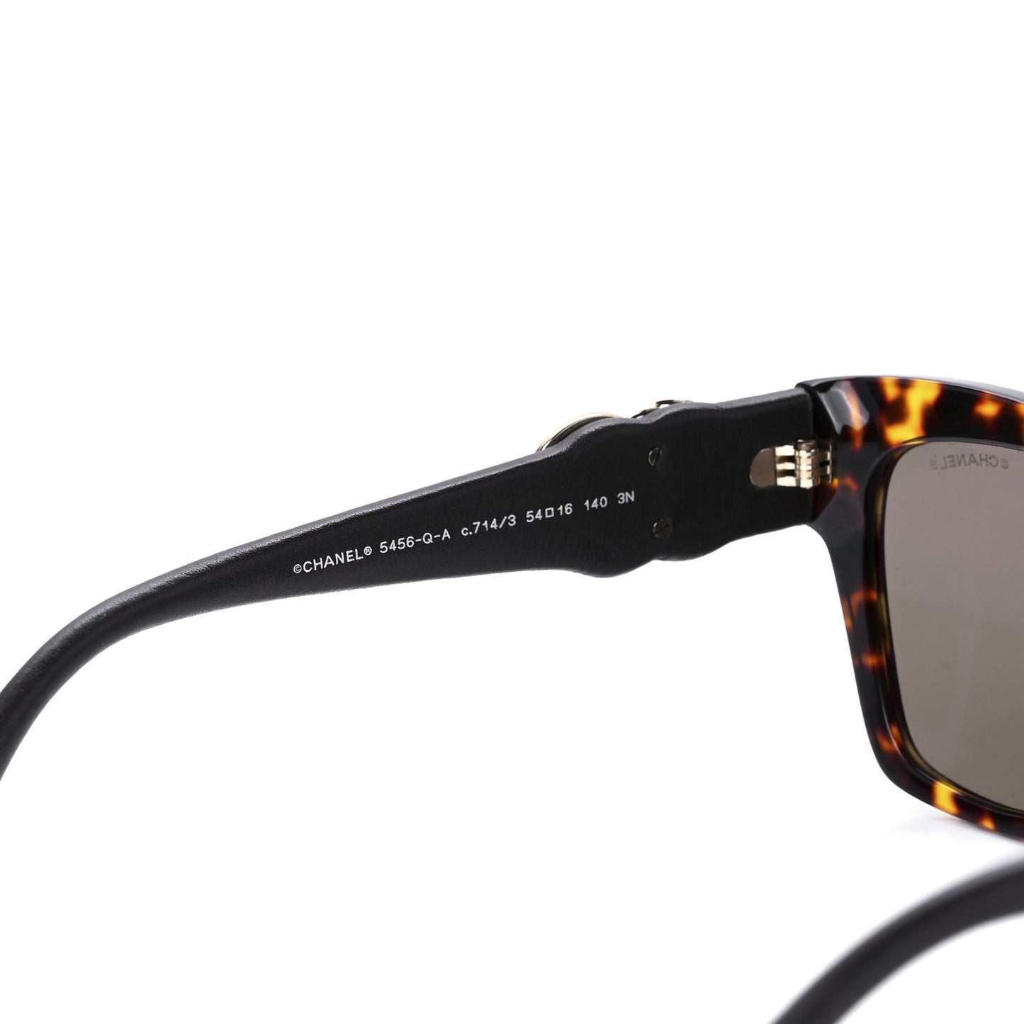 Acetate Square Cat Eye CC Sunglasses 5456 Tortoise