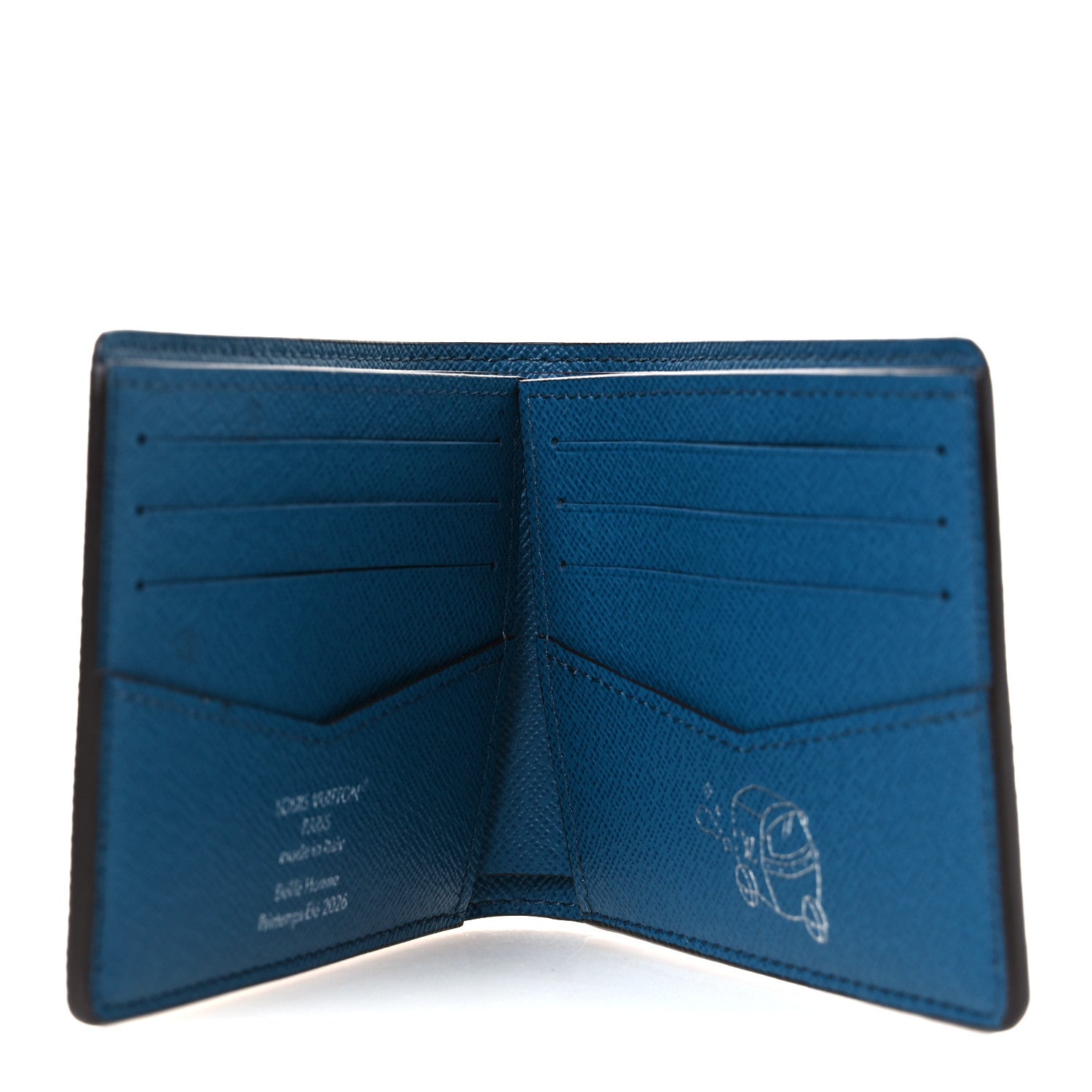 Louis Vuitton Monogram Pigment Slender Wallet Blue 1936273