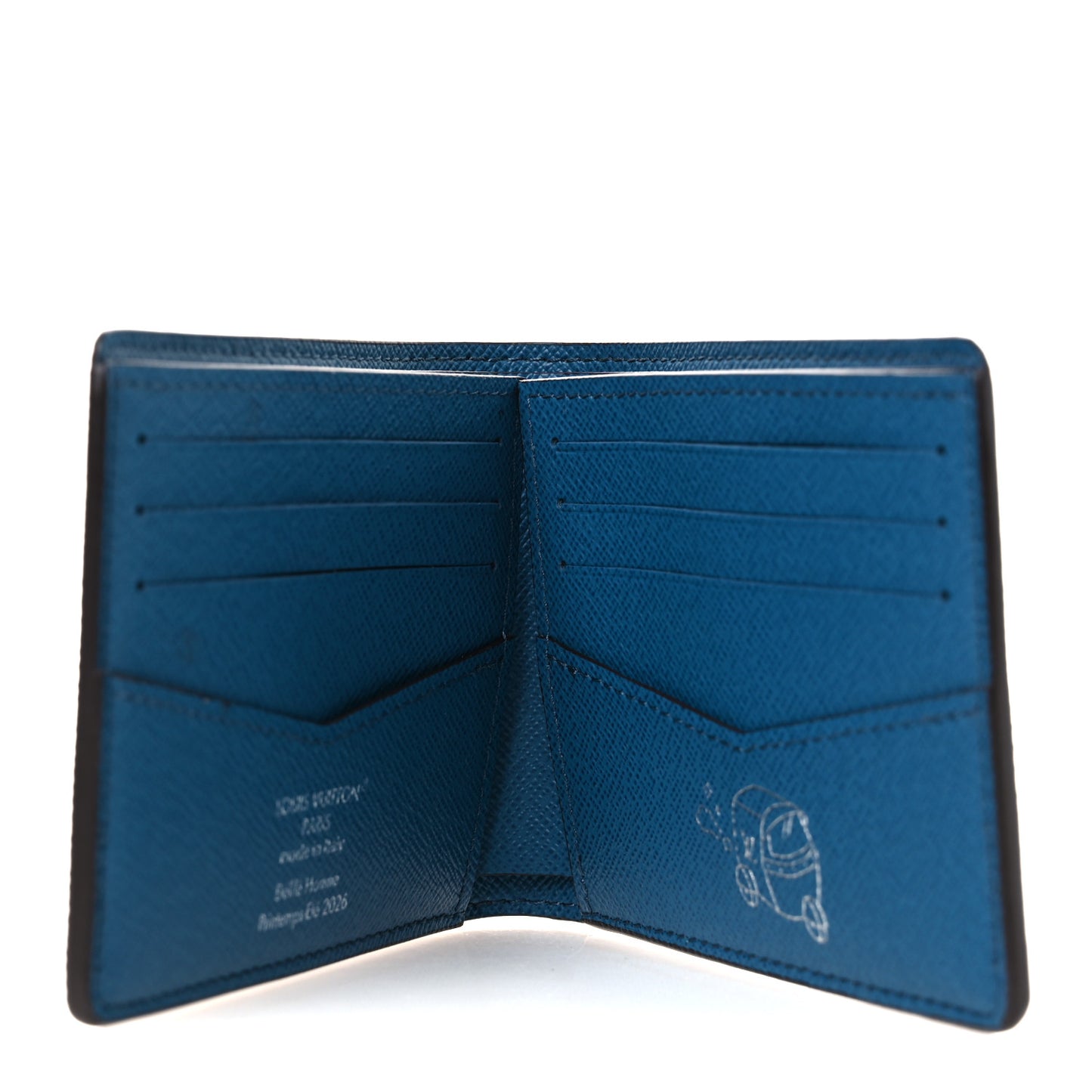 Monogram Pigment Slender Wallet Blue