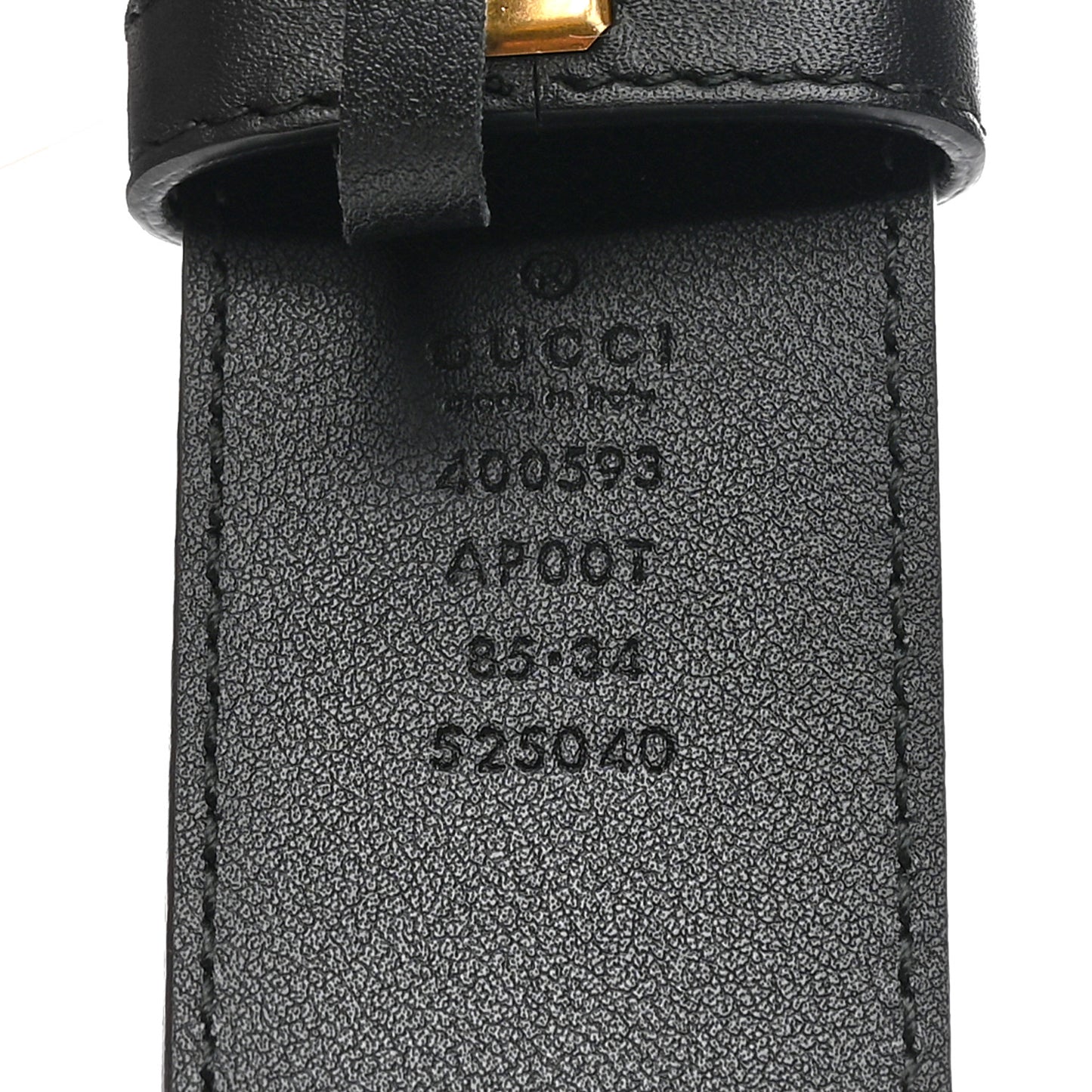 Calfskin Double G 40mm Belt 85 34 Black