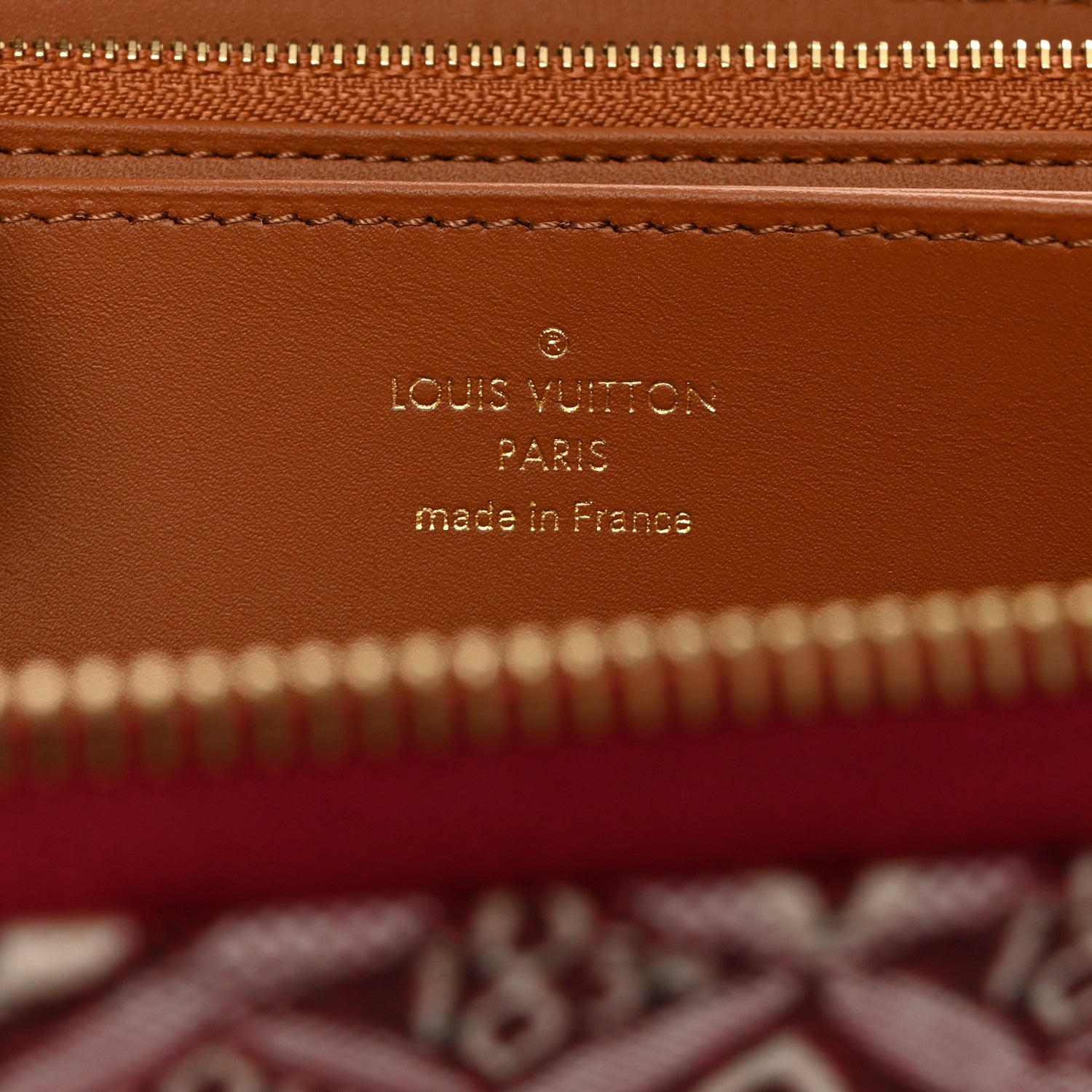 Louis Vuitton Jacquard Since 1854 Zippy Wallet Bordeaux 6 of 8