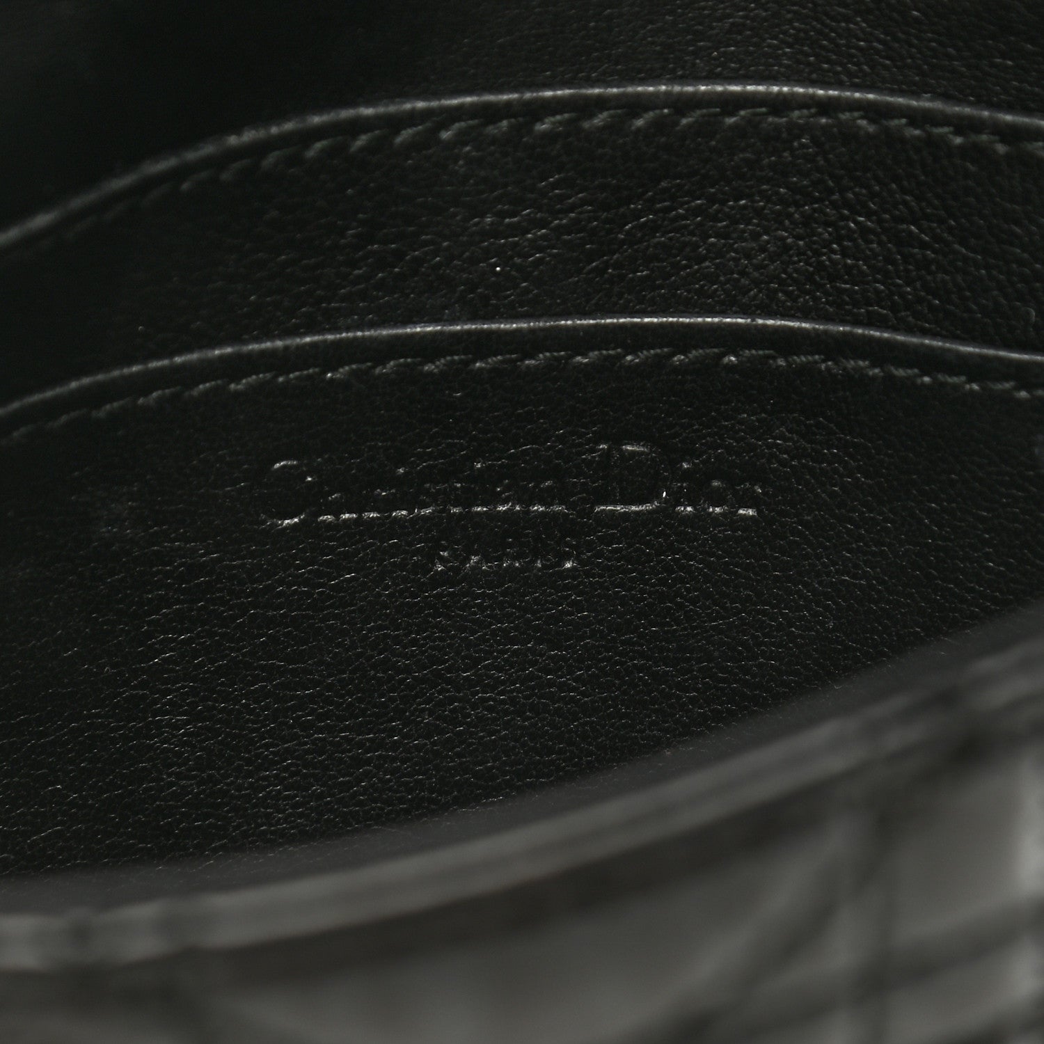 Christian Dior Patent Cannage Lady Dior Pochette Black 5 of 8