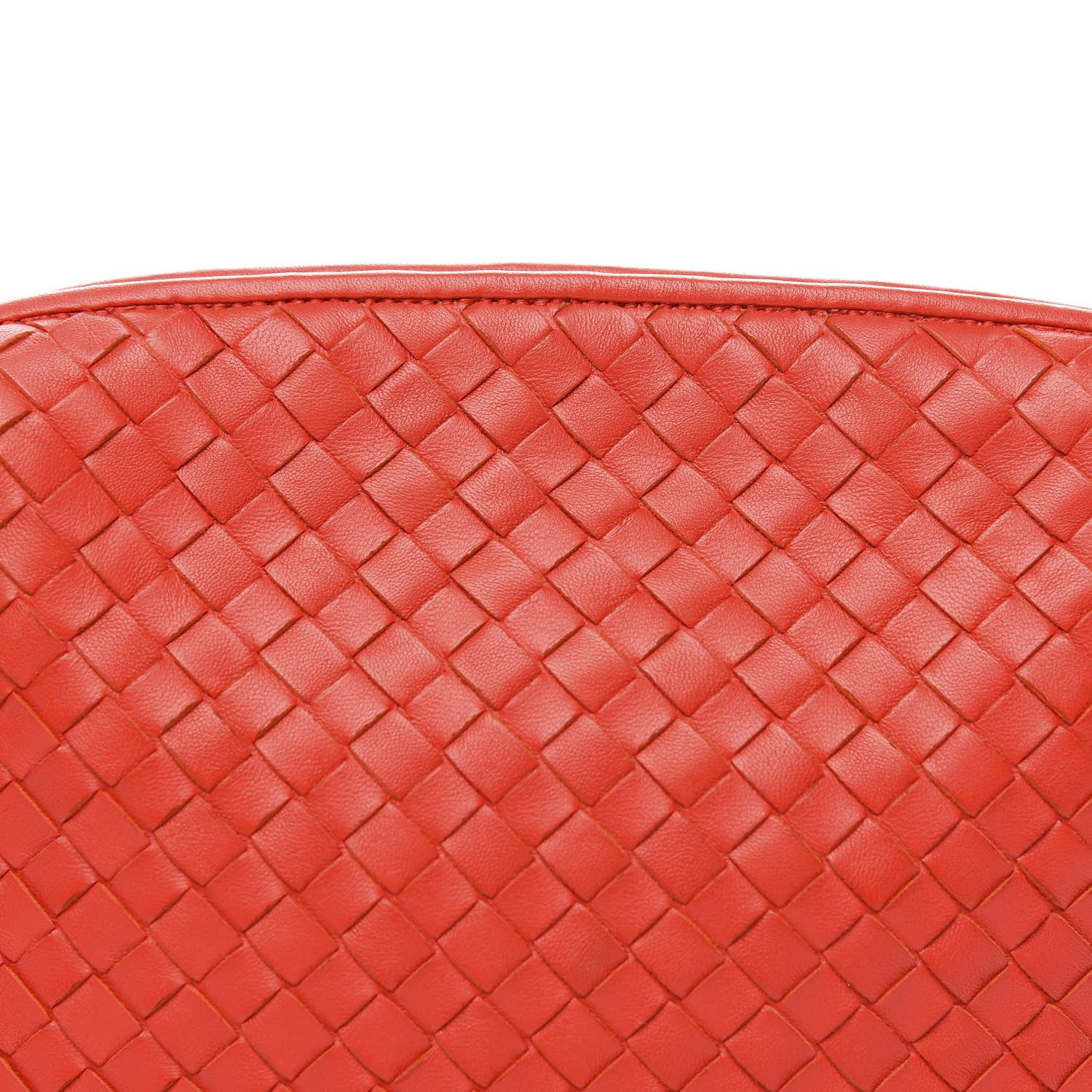 Bottega Veneta Nappa Intrecciato Nodini Crossbody Messenger New Red 9 of 10