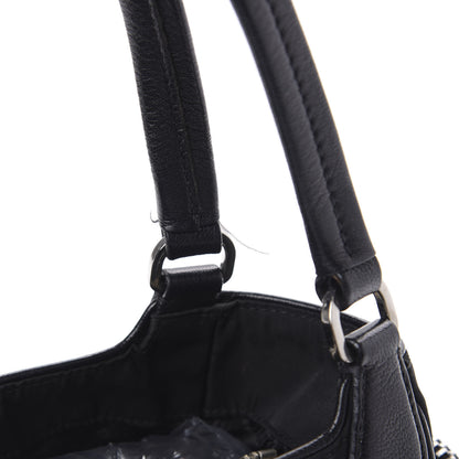 Prada Tessuto Nylon Soft Calf Tote Black 9 of 11