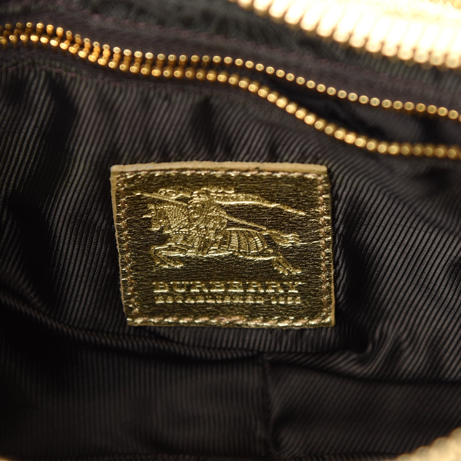 Burberry Prorsum Metallic Calfskin Studded Lizzie Shoulder Bag Gold 8 of 10