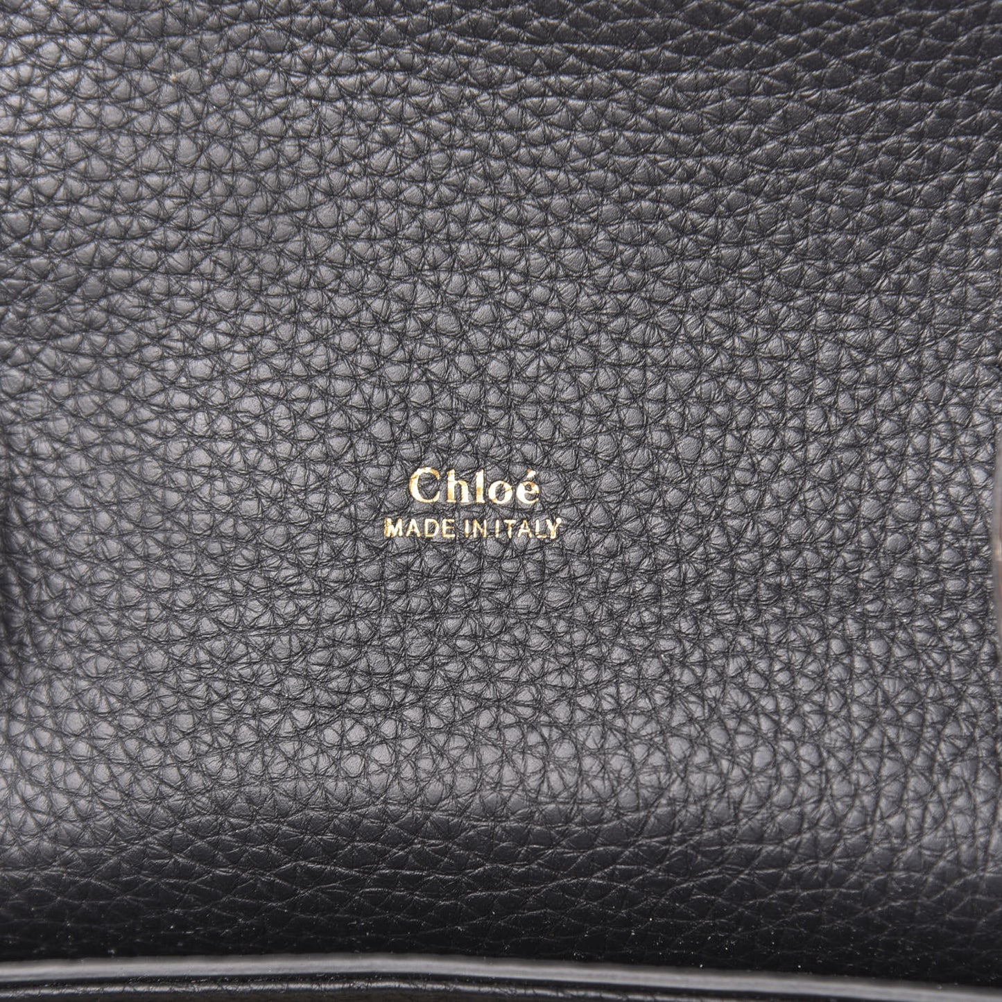 Shiny Grained Calfskin Small Aby Day Shoulder Bag Black