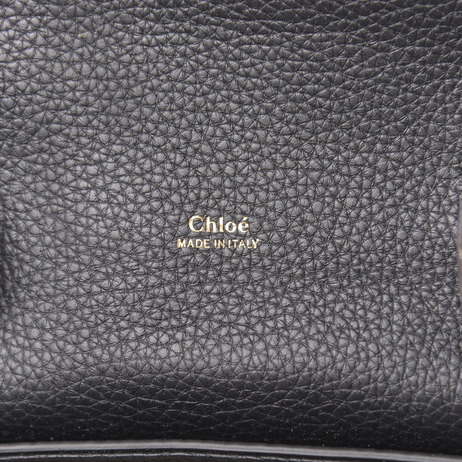 Chloe Shiny Grained Calfskin Small Aby Day Shoulder Bag Black 6 of 9