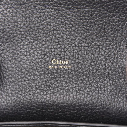 Chloe Shiny Grained Calfskin Small Aby Day Shoulder Bag Black 6 of 9