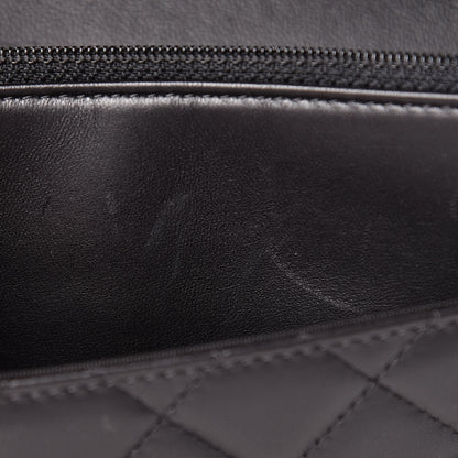 Chanel Lambskin Quilted Boy Wallet On Chain WOC Black 15 of 16