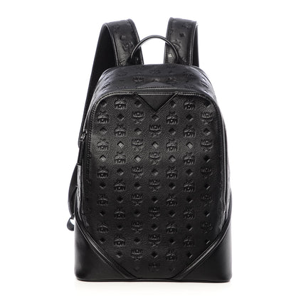 MCM Calfskin Ottomar Monogram Duke Backpack Black 1 of 6