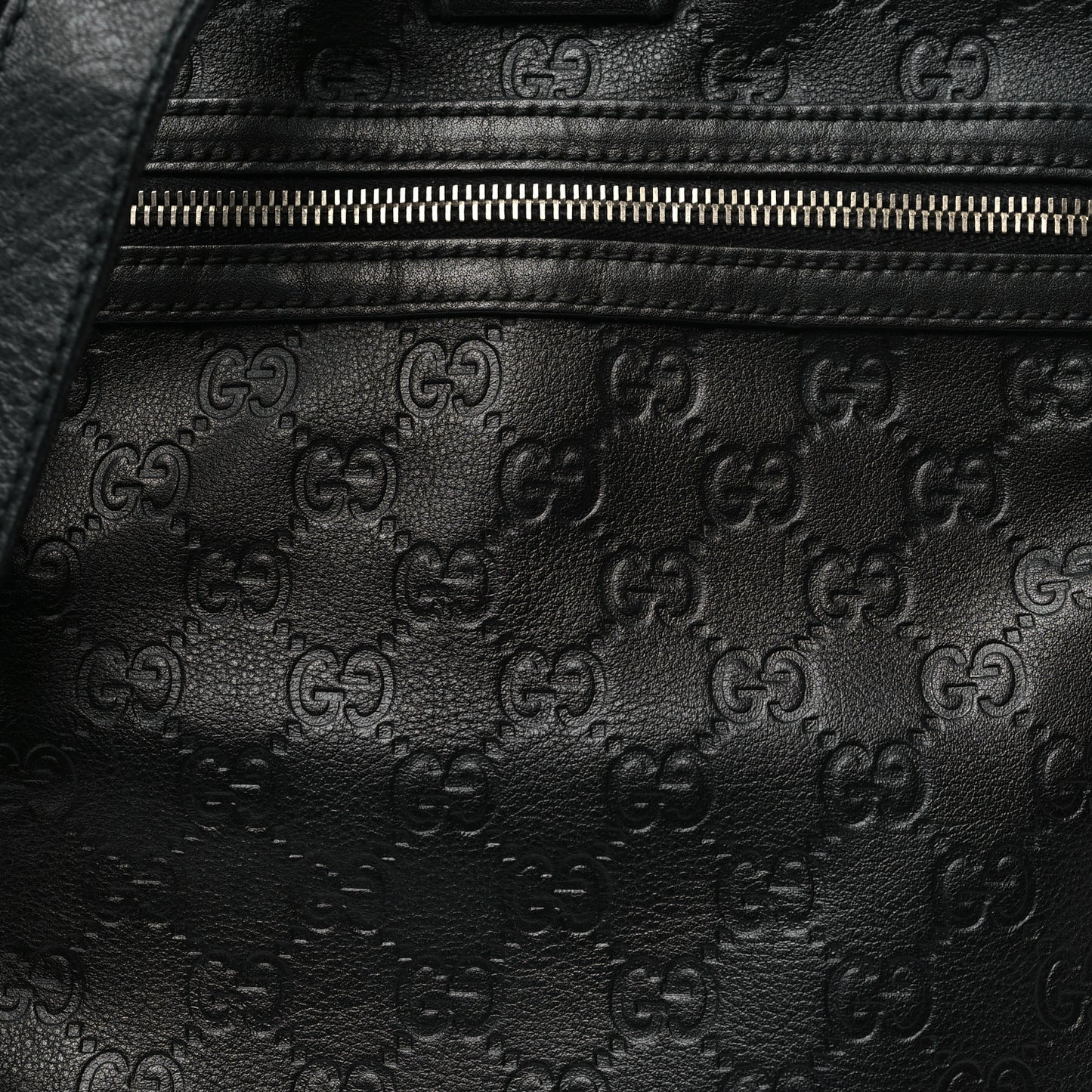 Guccissima Flat Messenger Bag Black