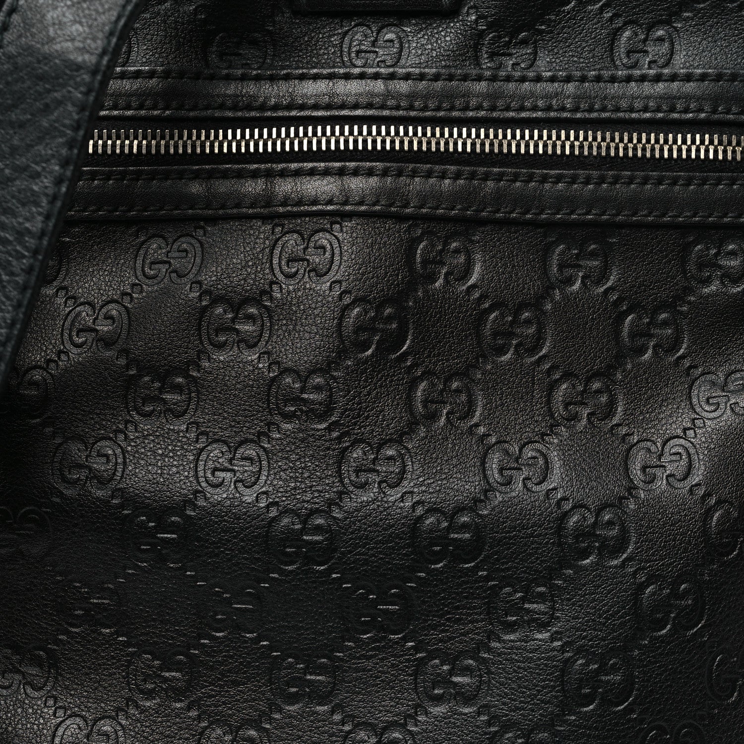 Gucci Guccissima Flat Messenger Bag Black 8 of 13